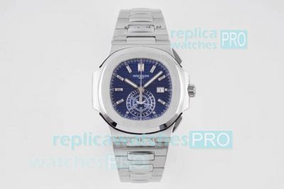 3KF Patek Philippe Nautilus 59801A Blue Chronograph Replica Watch